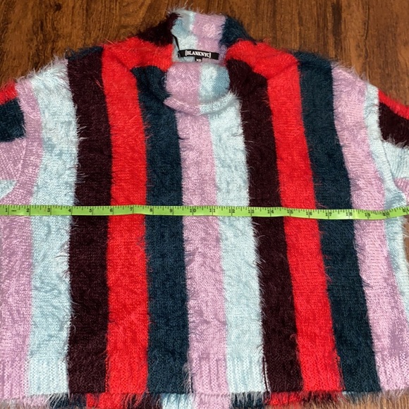 BLANKNYC Striped Mock Neck Sweater Mad Hatter Women’s Sz XS-NWT! - Picture 6 of 12